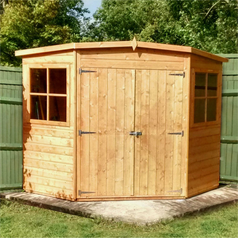 Shire Corner Shed (7x7) CNRS0707DSL-1AA 5060437981865 - Outside Store