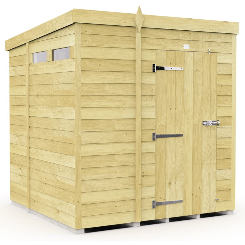 Total Sheds (7x7) Pressure Treated Pent Security Shed