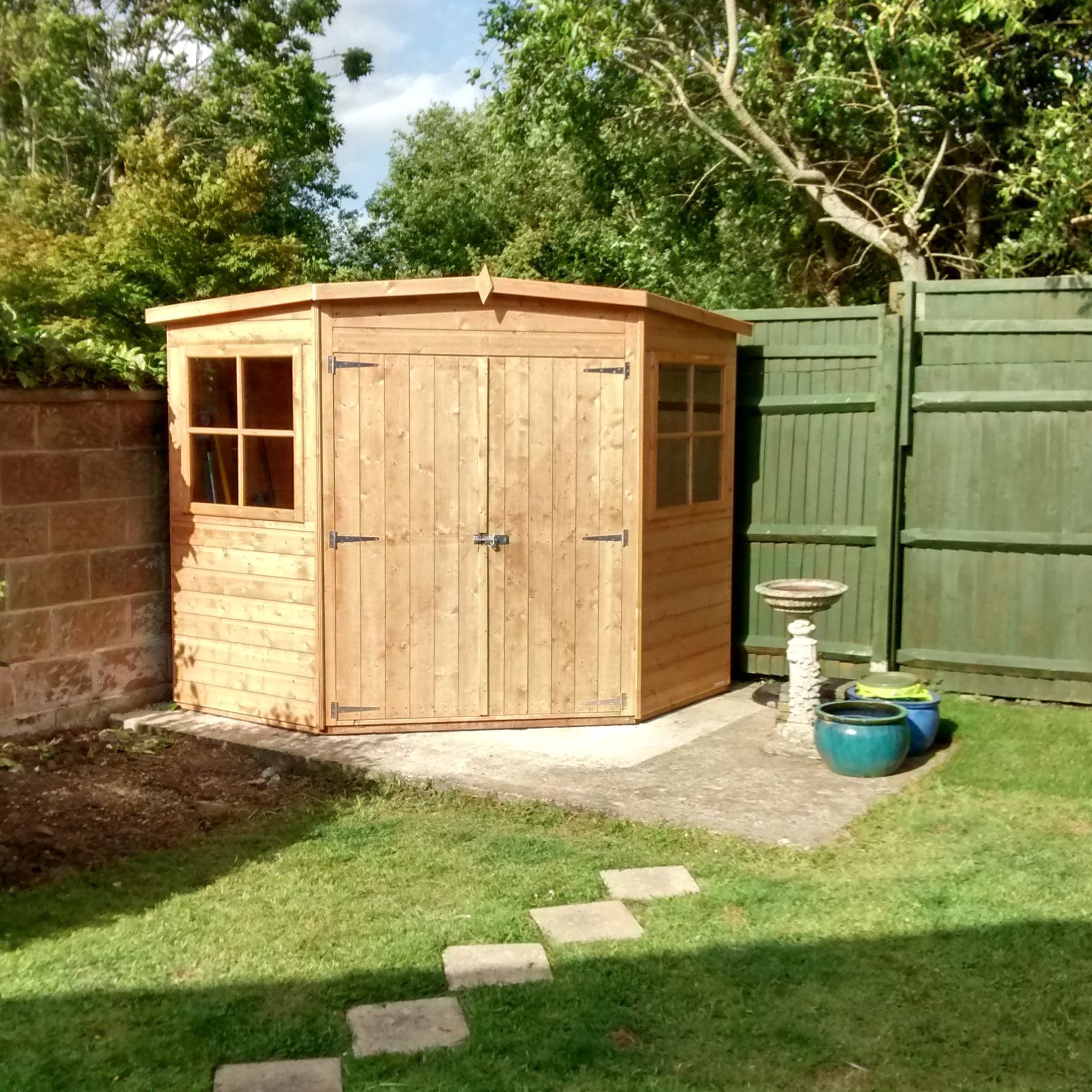 Shire Corner Shed Premium (10x10) CNRS1010DSL-1AA 5019804101009 - Outside Store