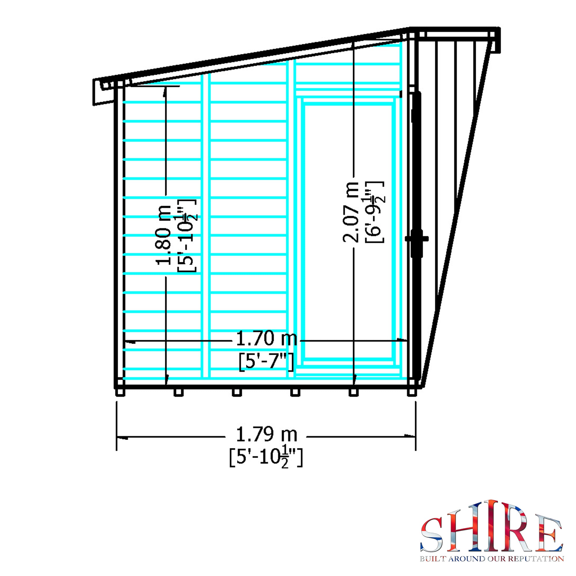 Shire Highclere Summerhouse (8x6) HIGH0806DSL-1AA 5060490131290