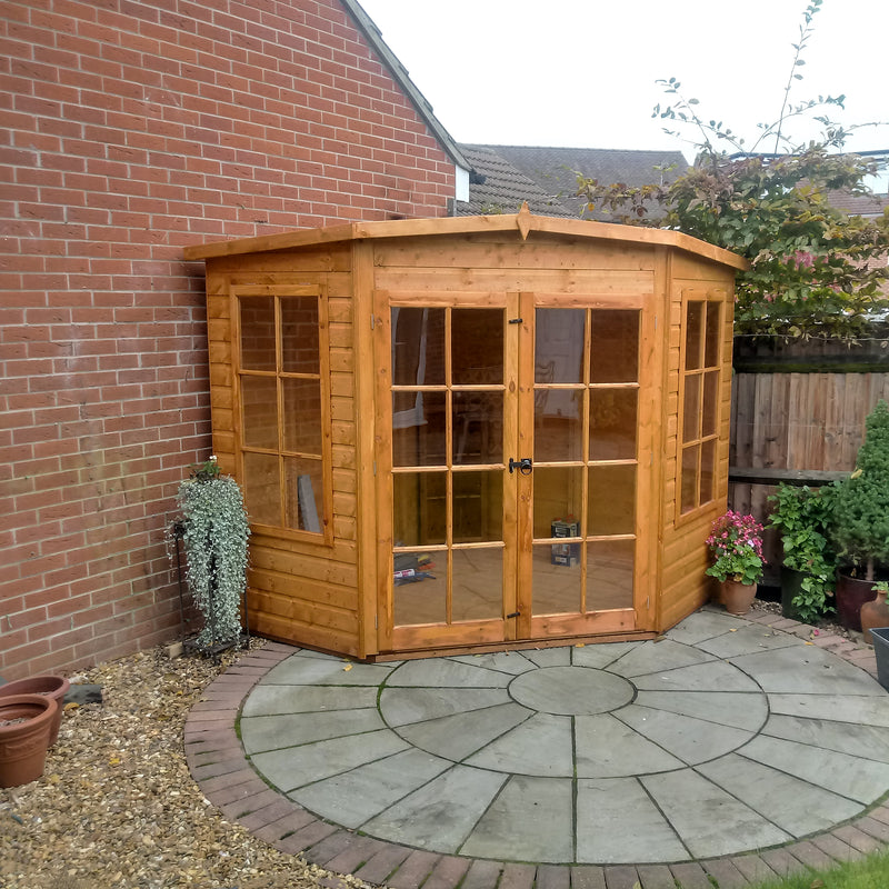 Shire Hampton Summerhouse (8x8) HAMP0808DSL-1AA 5060437982022 - Outside Store