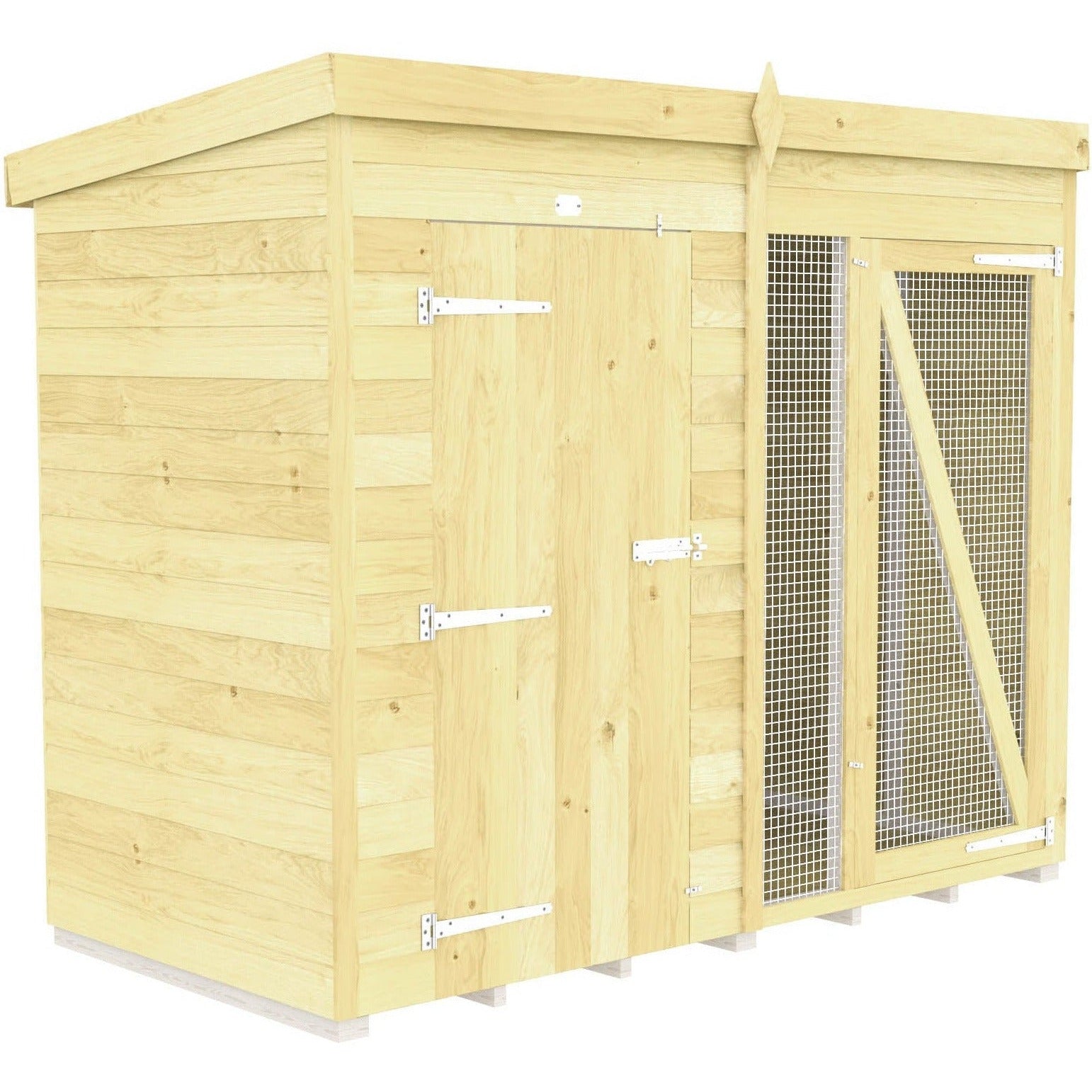 Total Sheds (8x4) Dog Kennel And Run (Full Height)