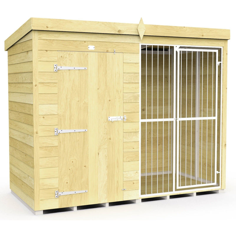Total Sheds (8x4) Dog Kennel And Run (Full Height With Bars)