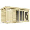 Total Sheds (8x4) Pressure Treated Dog Kennel and Run