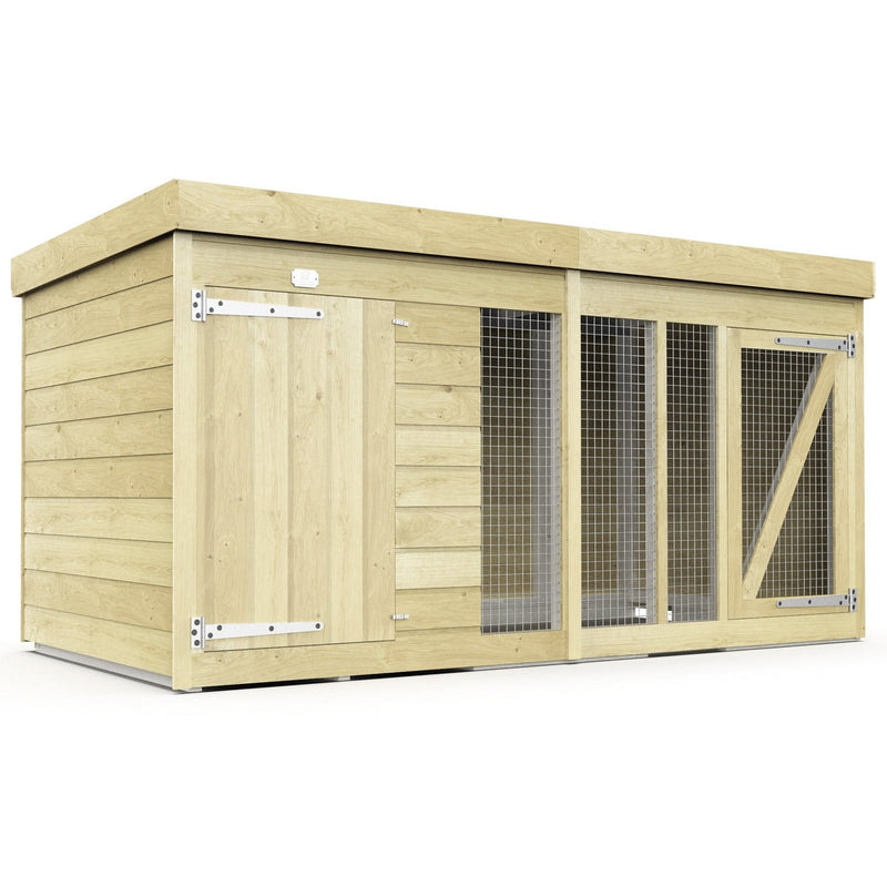 Total Sheds (8x4) Pressure Treated Dog Kennel and Run