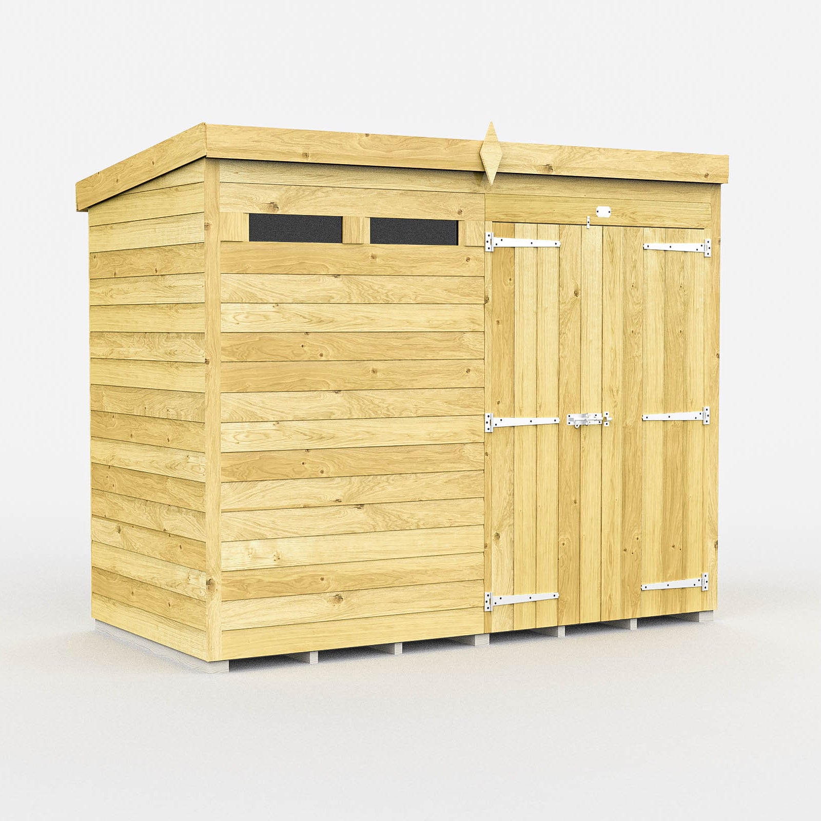 Total Sheds (8x4) Pressure Treated Pent Security Shed