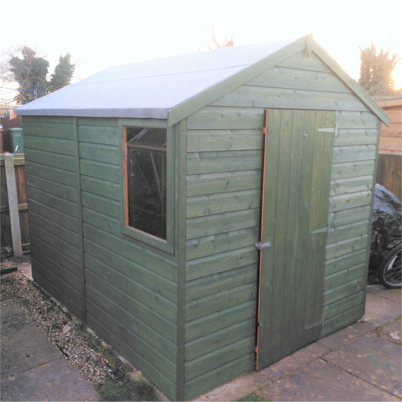 Shire Durham Shed Single Door (8x6) DURH0806DSL-1AA 5060437981759 - Outside Store