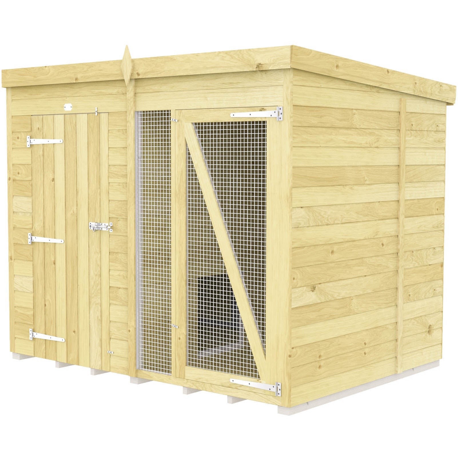 Total Sheds (8x6) Dog Kennel And Run (Full Height)