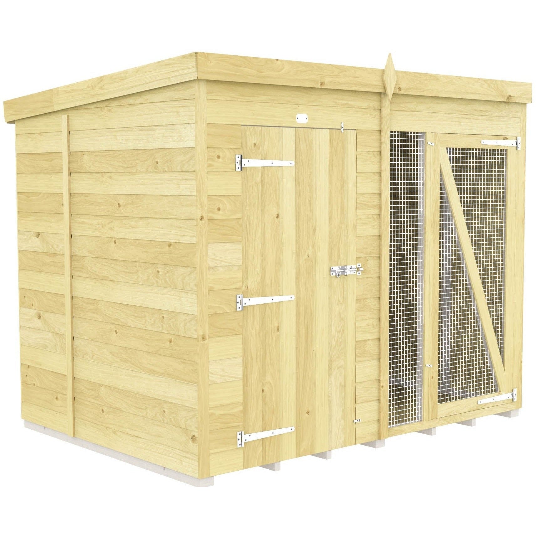 Total Sheds (8x6) Dog Kennel And Run (Full Height)