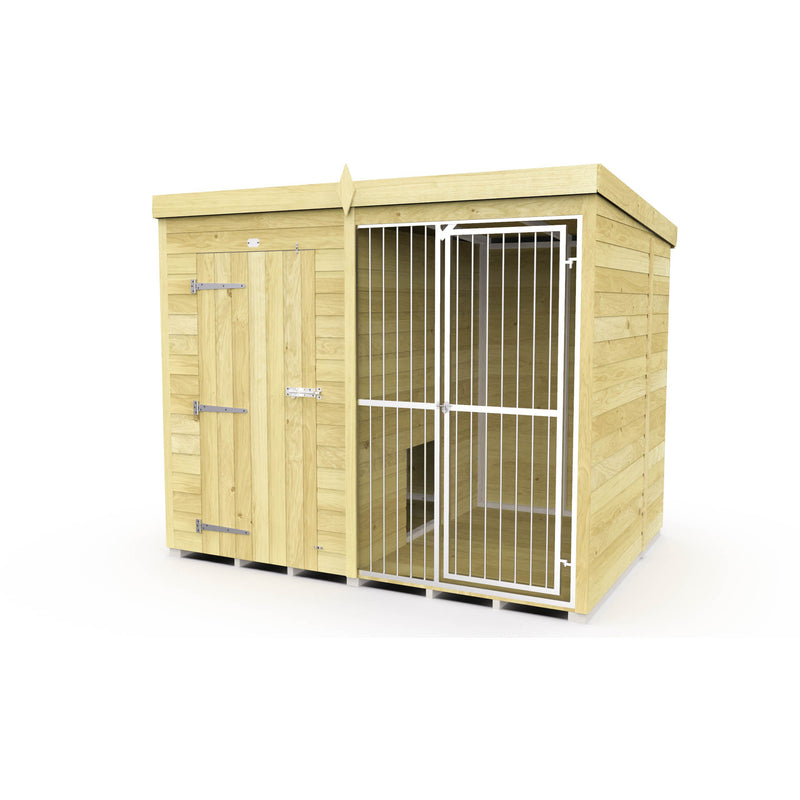 Total Sheds (8x6) Dog Kennel And Run (Full Height With Bars)