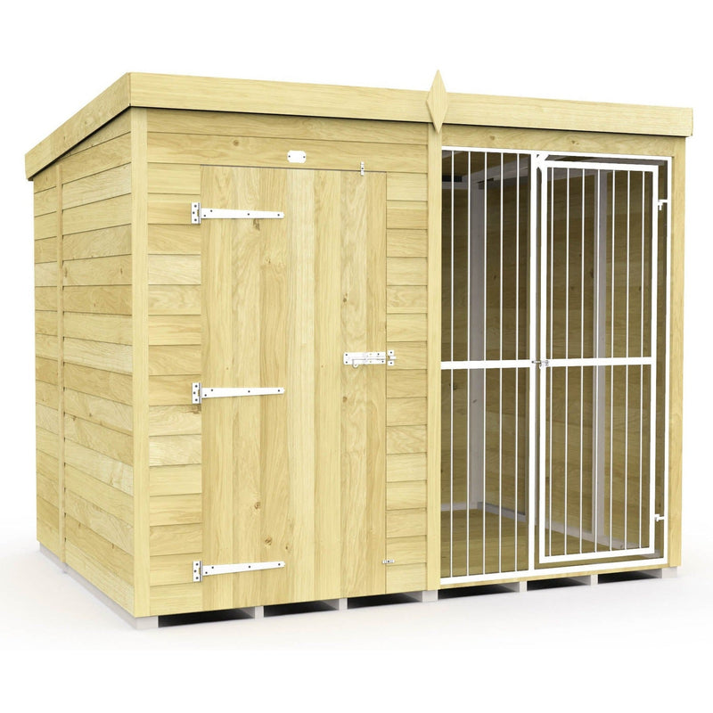 Total Sheds (8x6) Dog Kennel And Run (Full Height With Bars)
