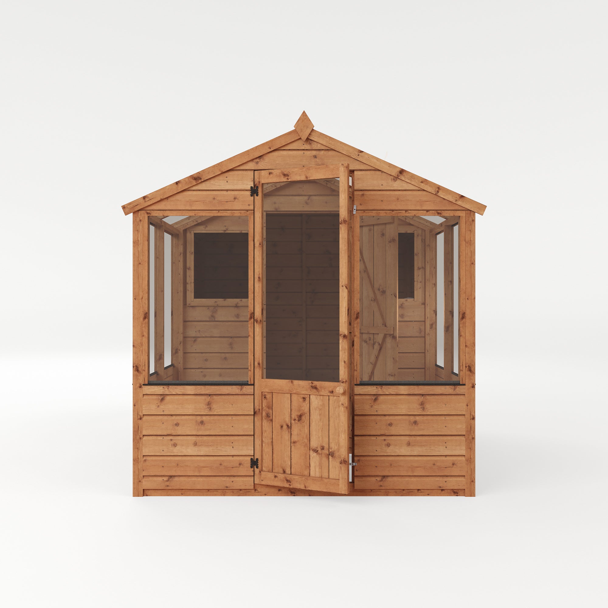 Mercia Traditional Wooden Apex Greenhouse Combi Shed (8x6) (SI-004-001-0024 - EAN 5029442091198)