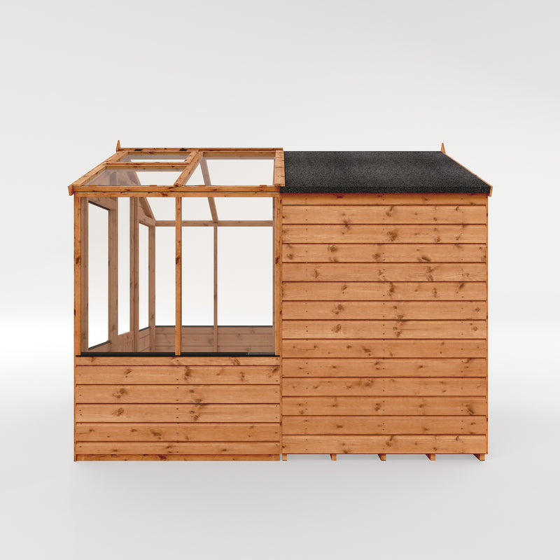 Mercia Traditional Wooden Apex Greenhouse Combi Shed (8x6) (SI-004-001-0024 - EAN 5029442091198)