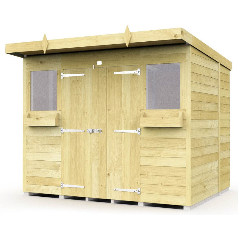 Total Sheds (8x6) Pressure Treated Pent Summer Shed