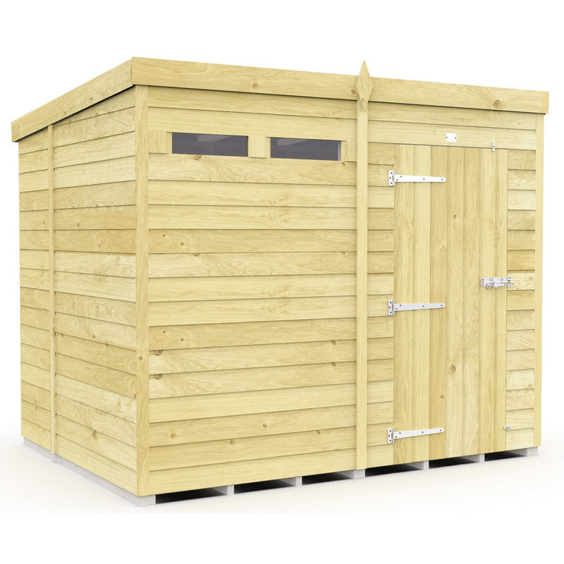 Total Sheds (8x7) Pressure Treated Pent Security Shed