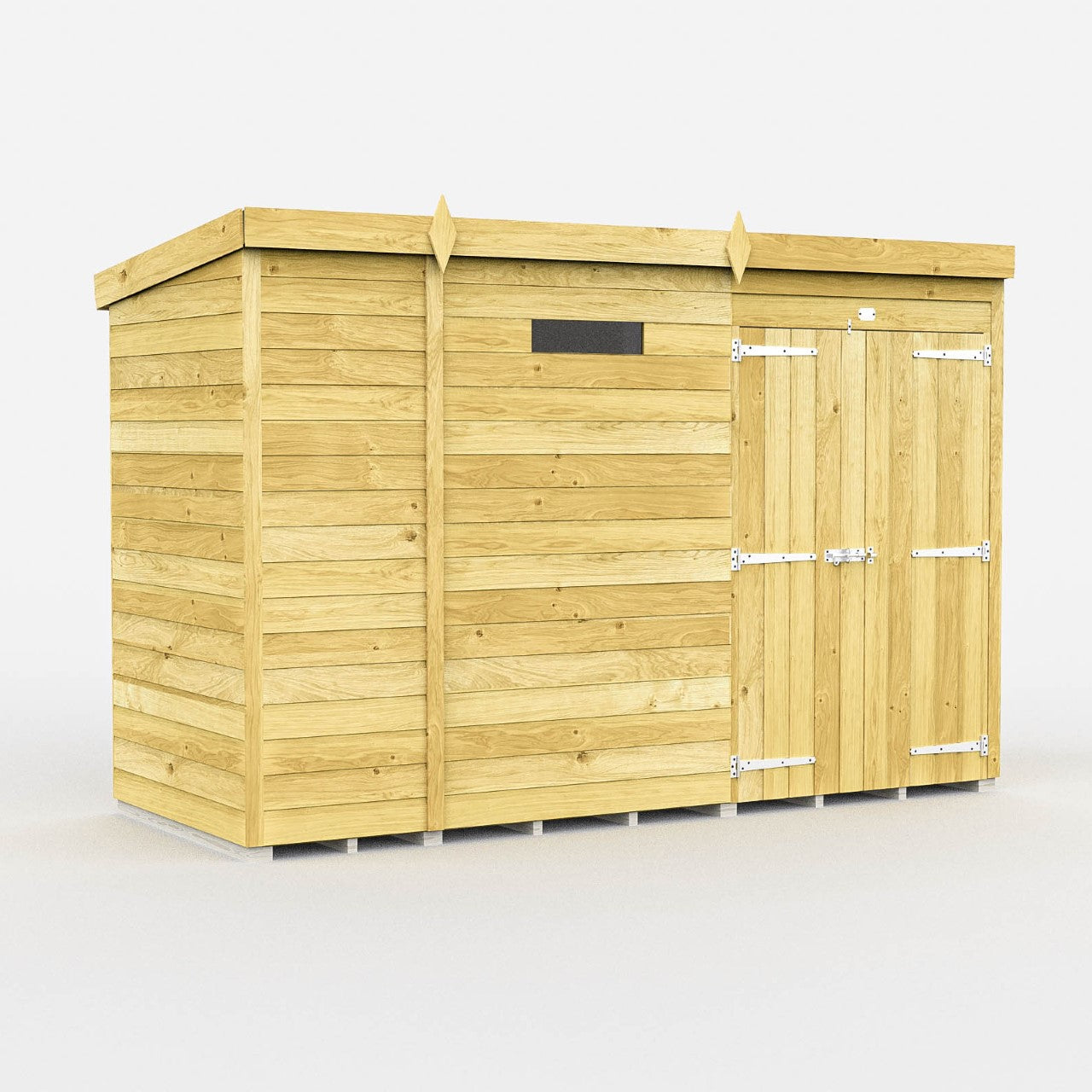 Total Sheds (9x4) Pressure Treated Pent Security Shed