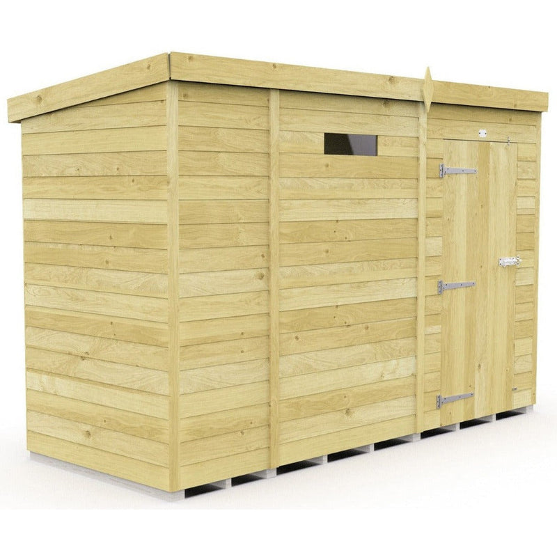 Total Sheds (9x4) Pressure Treated Pent Security Shed