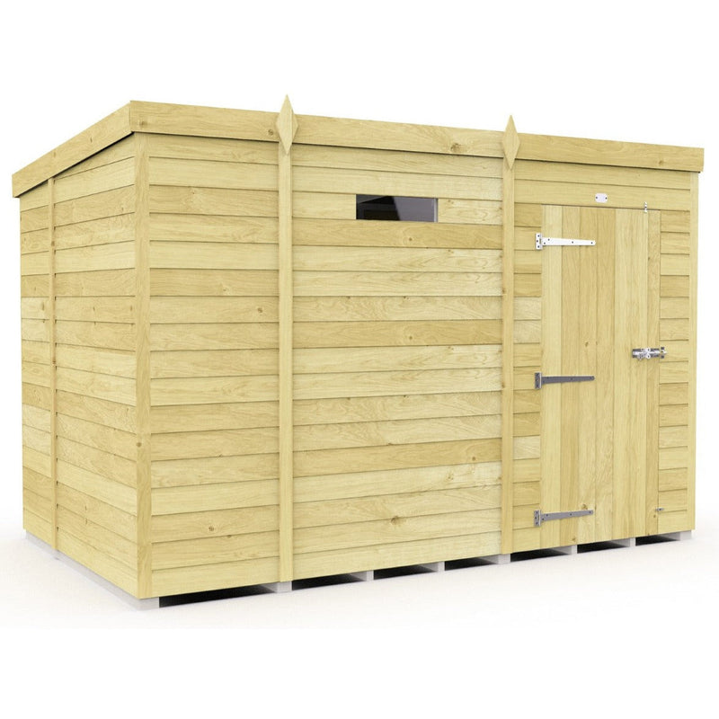 Total Sheds (9x7) Pressure Treated Pent Security Shed