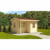 Eurowood (Eurovudas) Alpina Plus Log Cabin 4x3m (13x10), 44mm - Outside Store