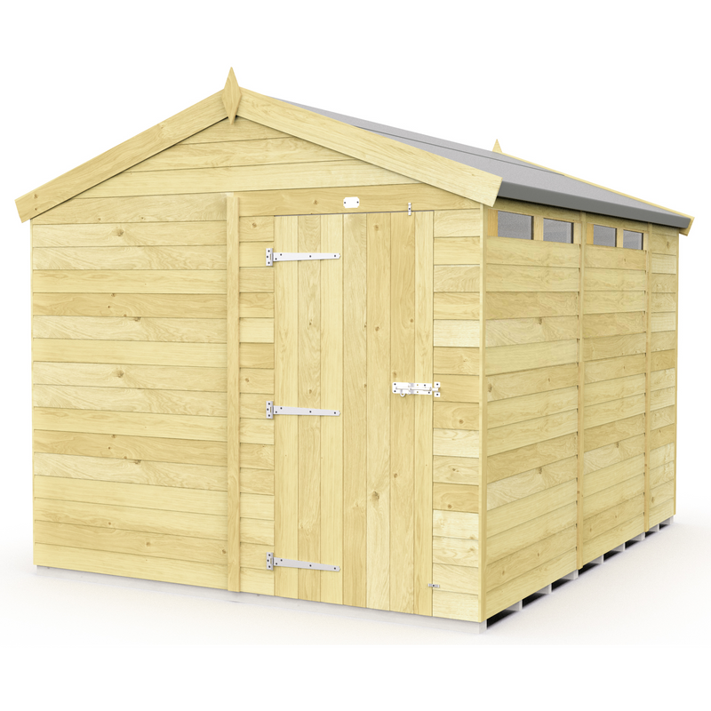 Total Sheds (8x10) Pressure Treated Apex Security Shed