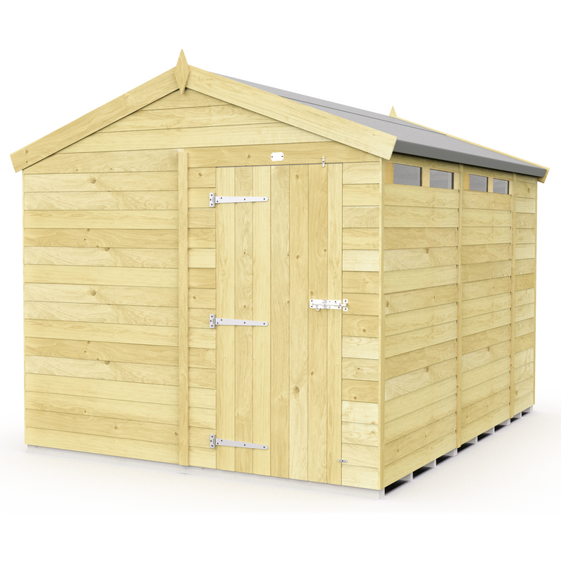 Total Sheds (8x11) Pressure Treated Apex Security Shed