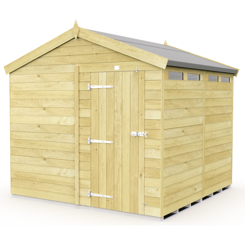 Total Sheds (8x8) Pressure Treated Apex Security Shed