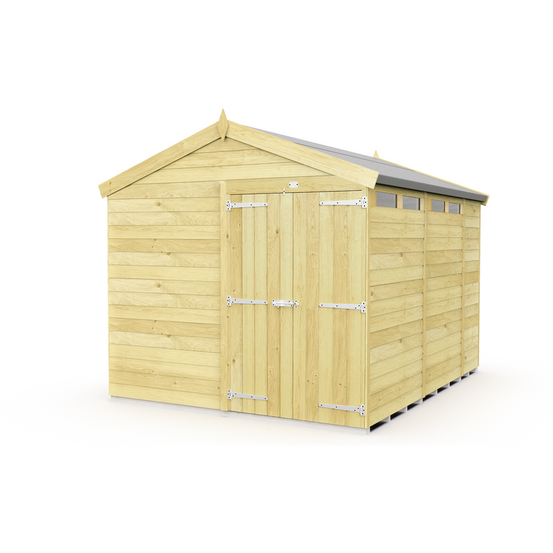 Total Sheds (8x10) Pressure Treated Apex Security Shed