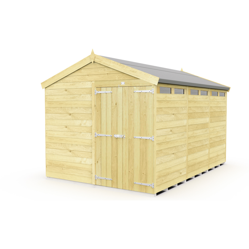 Total Sheds (8x12) Pressure Treated Apex Security Shed