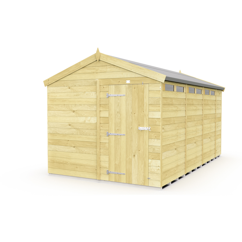 Total Sheds (8x14) Pressure Treated Apex Security Shed