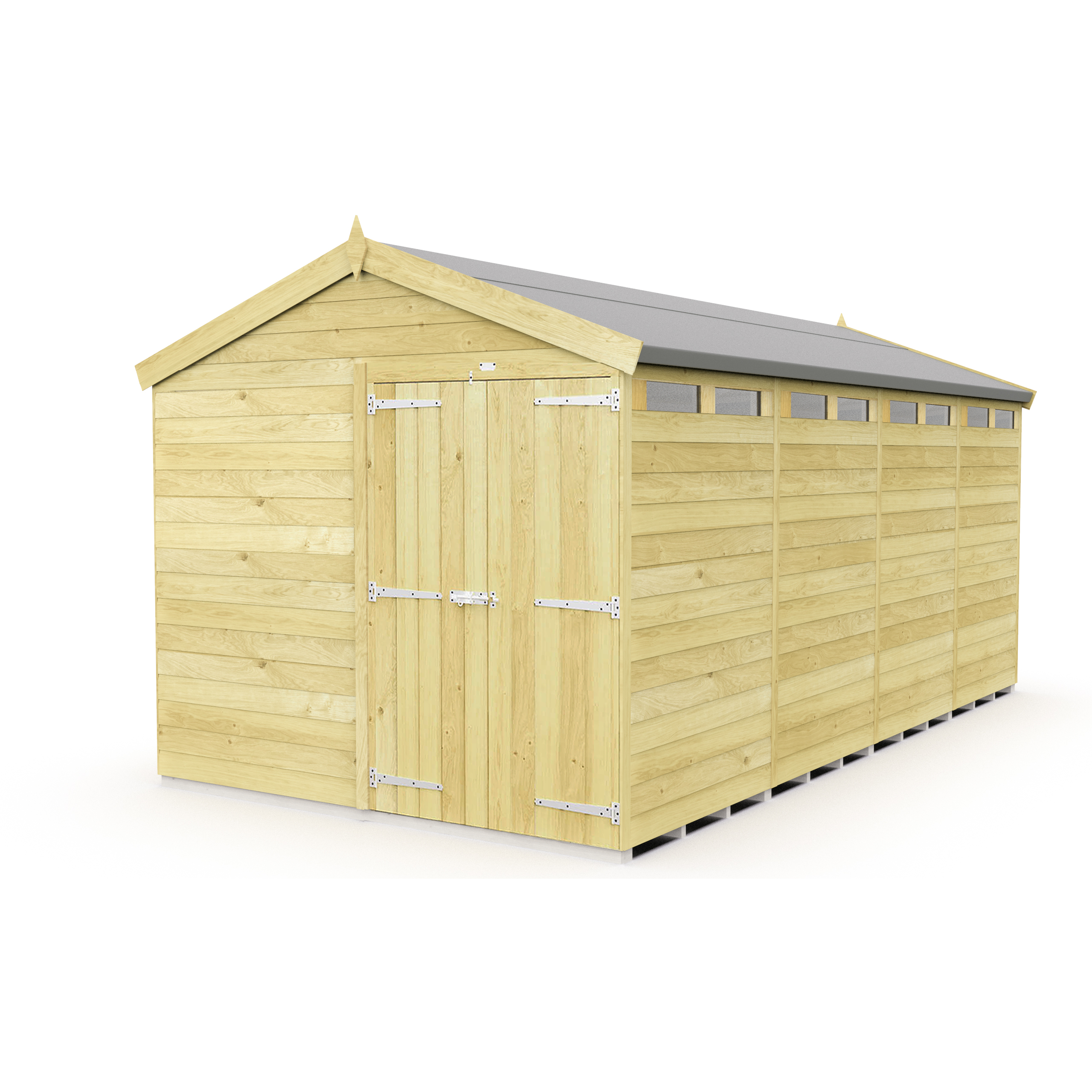 Total Sheds (8x16) Pressure Treated Apex Security Shed