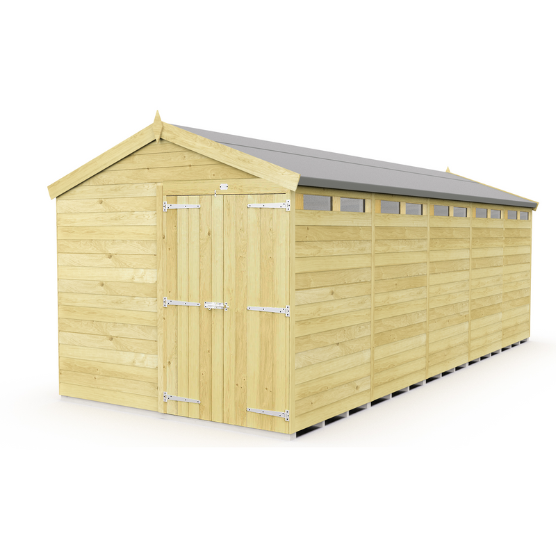 Total Sheds (8x20) Pressure Treated Apex Security Shed