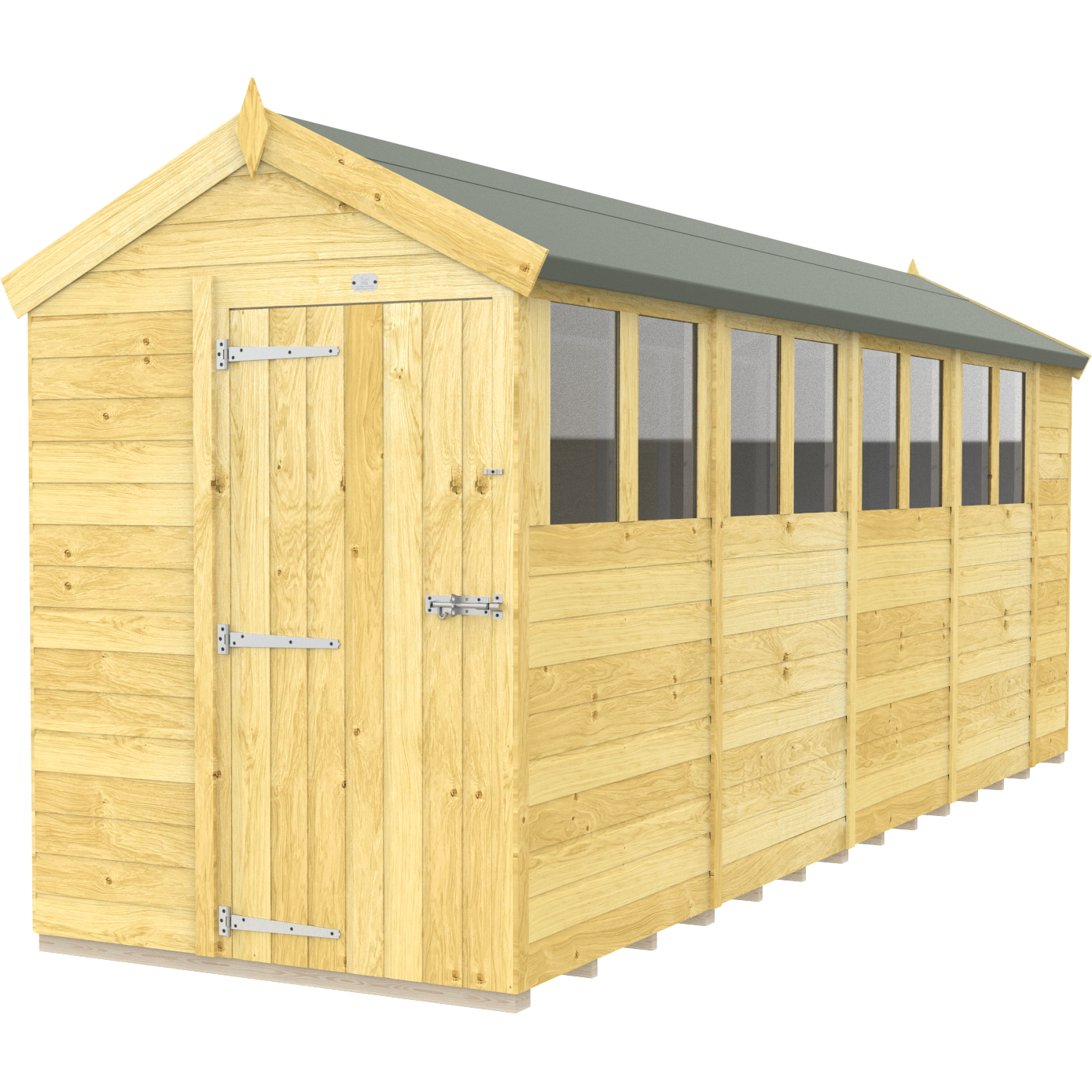 Total Sheds (5x18) Pressure Treated Apex Shed
