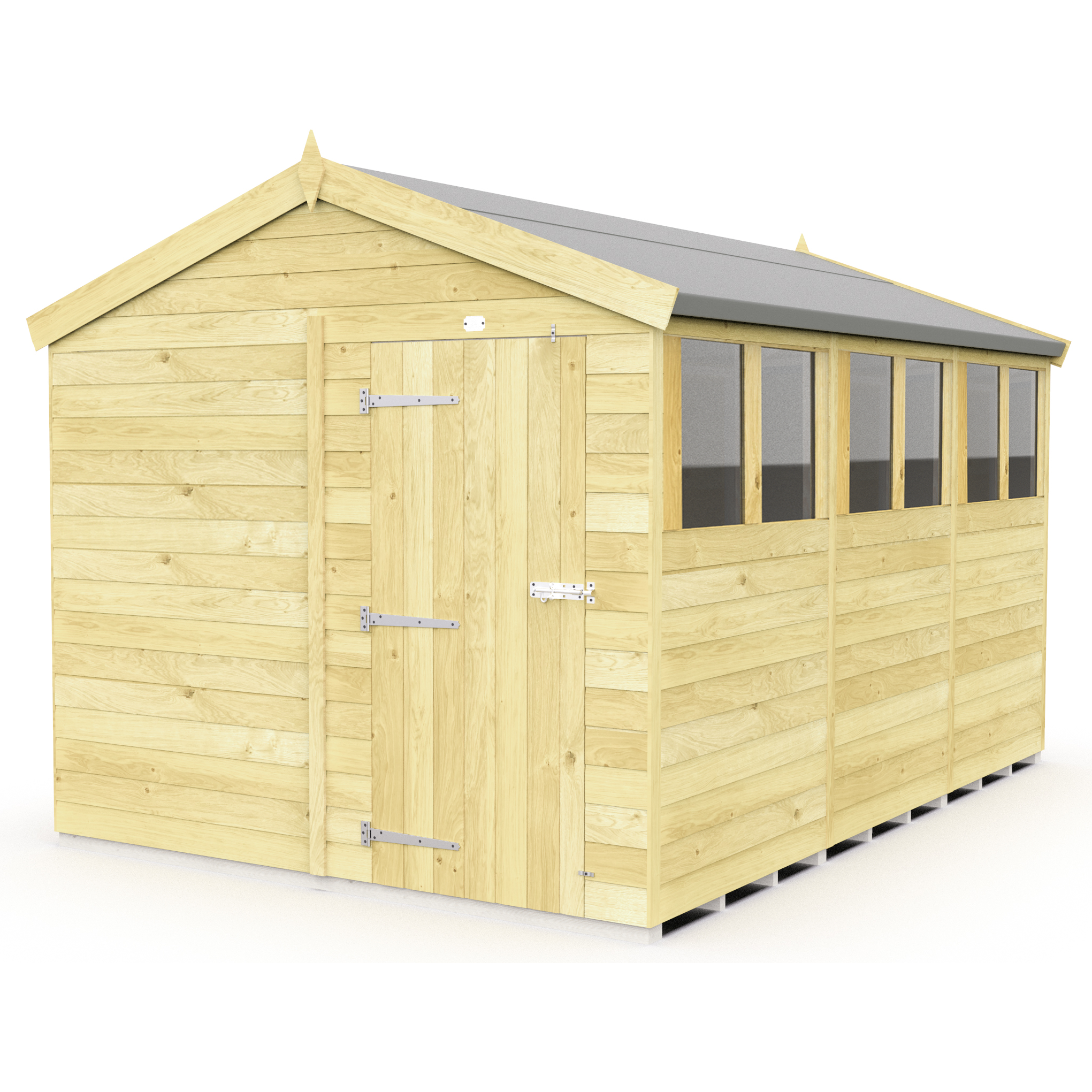 Total Sheds (8x12) Pressure Treated Apex Shed