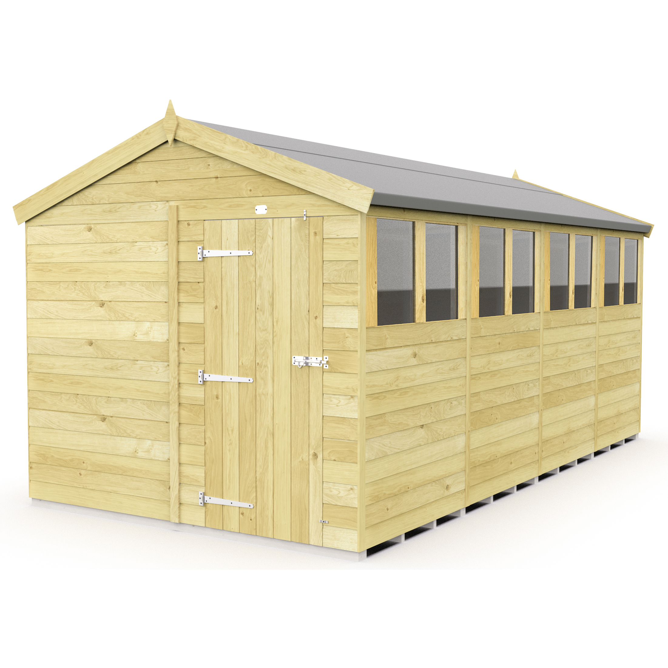 Total Sheds (8x16) Pressure Treated Apex Shed