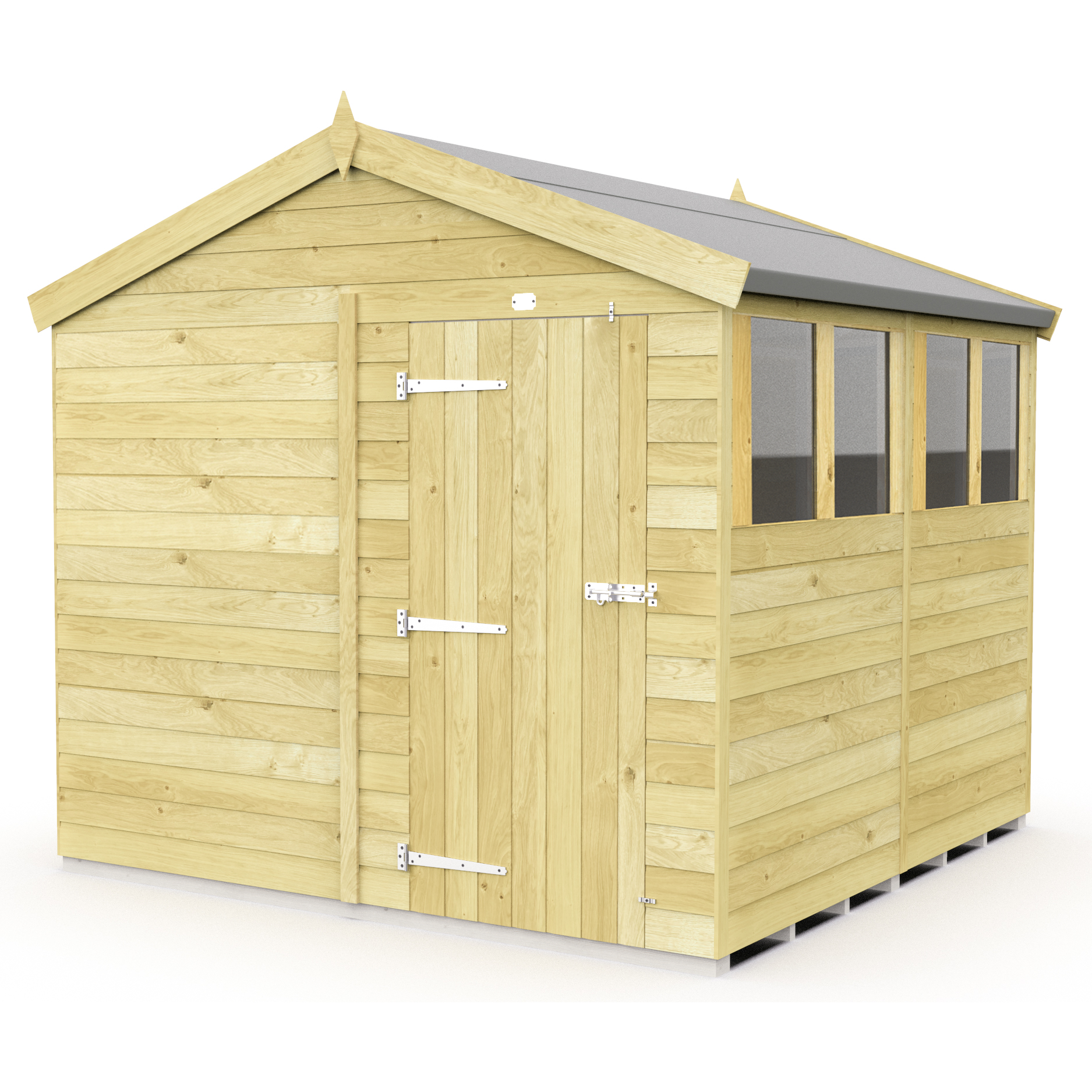 Total Sheds (8x8) Pressure Treated Apex Shed