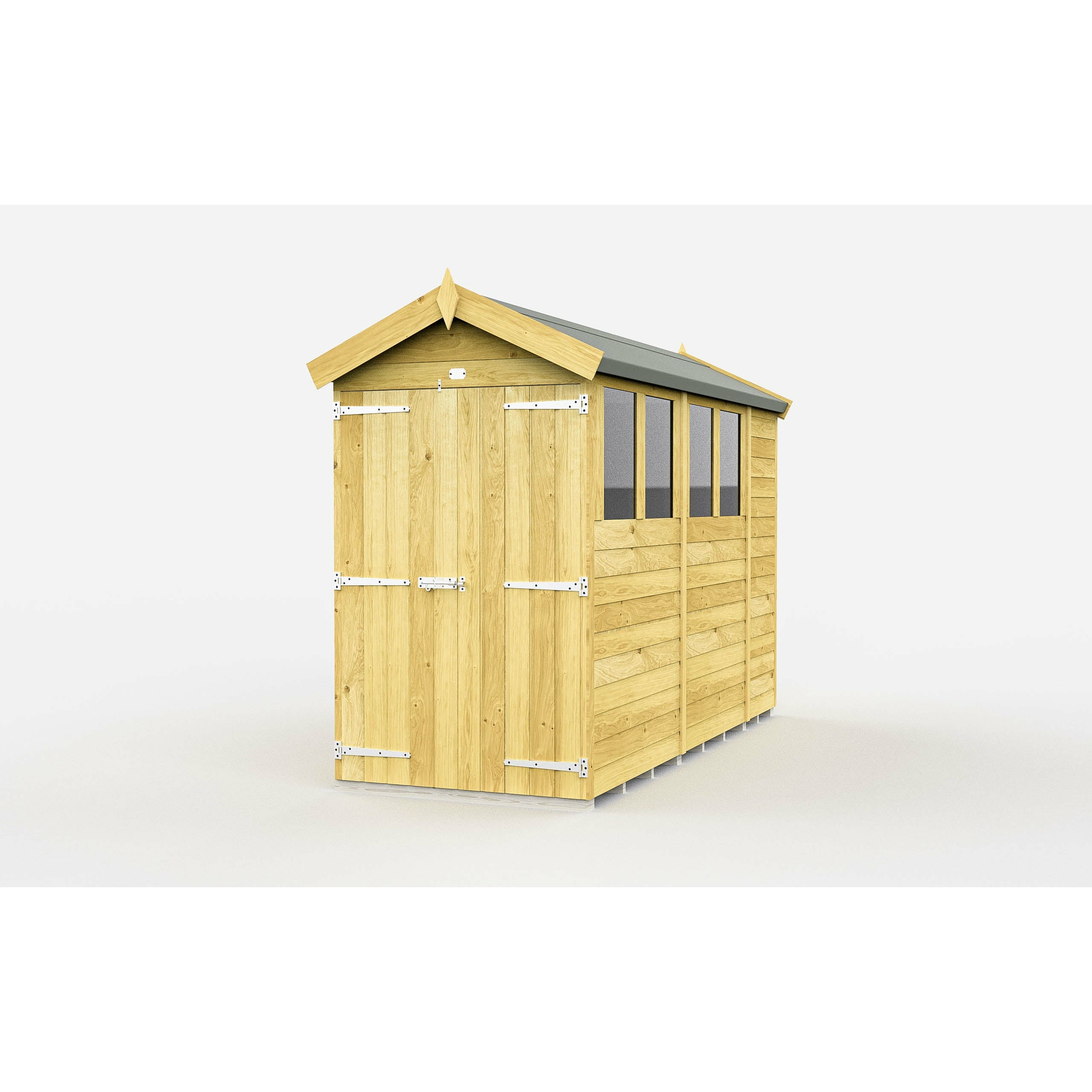 Total Sheds (4x10) Pressure Treated Apex Shed