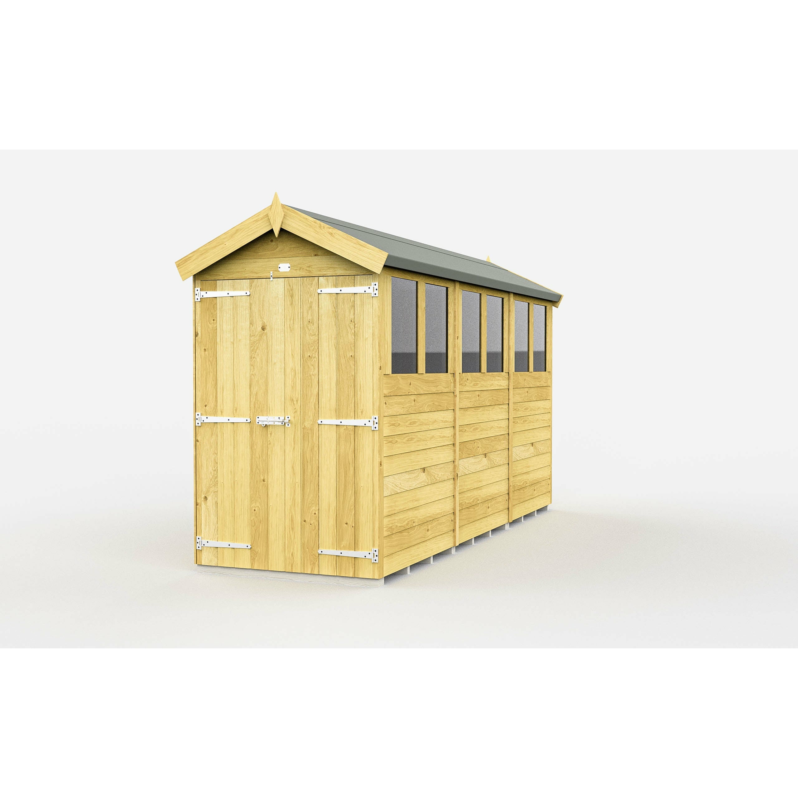 Total Sheds (4x12) Pressure Treated Apex Shed