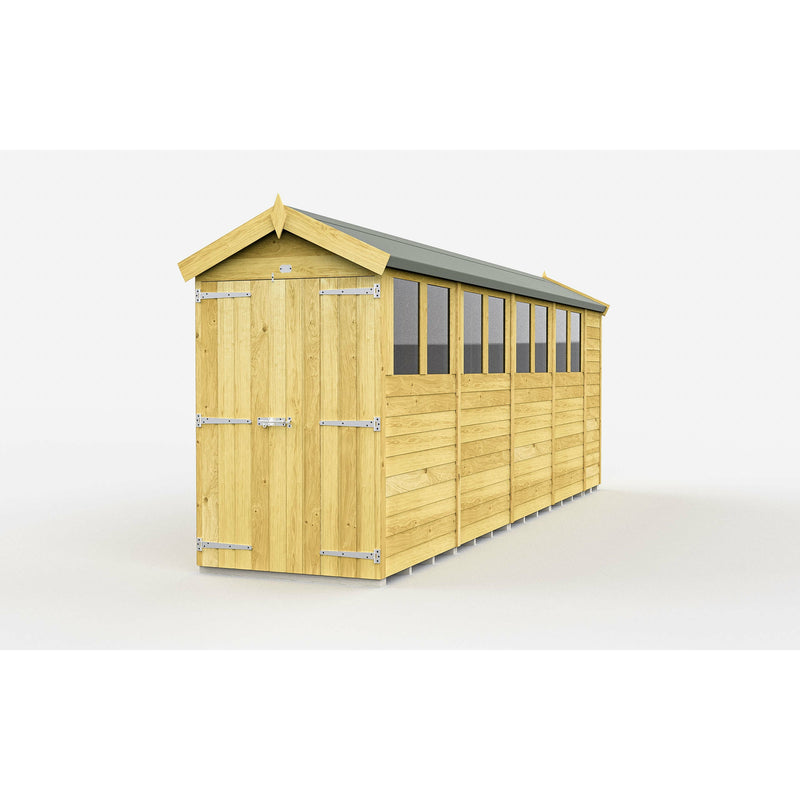 Total Sheds (4x18) Pressure Treated Apex Shed