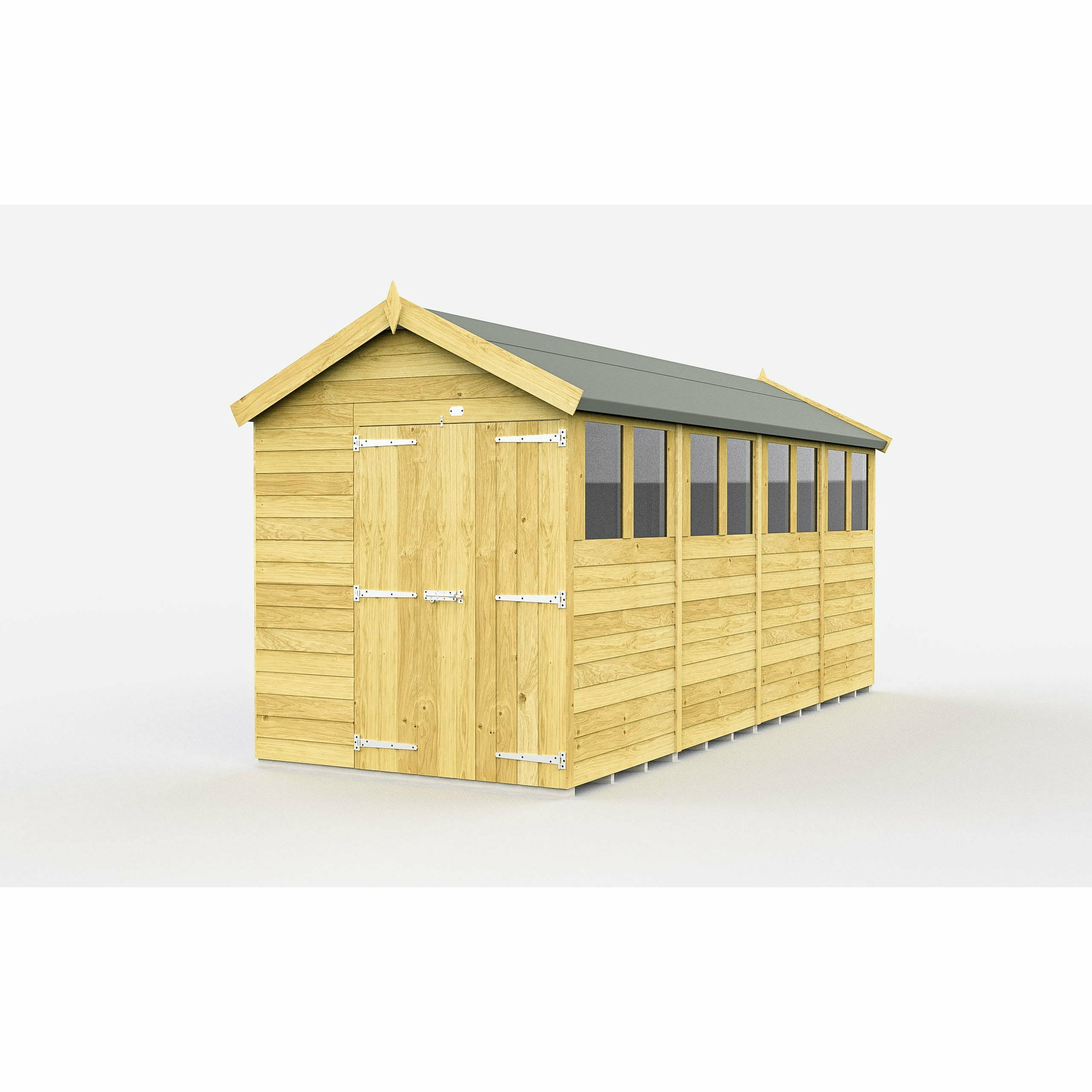 Total Sheds (6x16) Pressure Treated Apex Shed