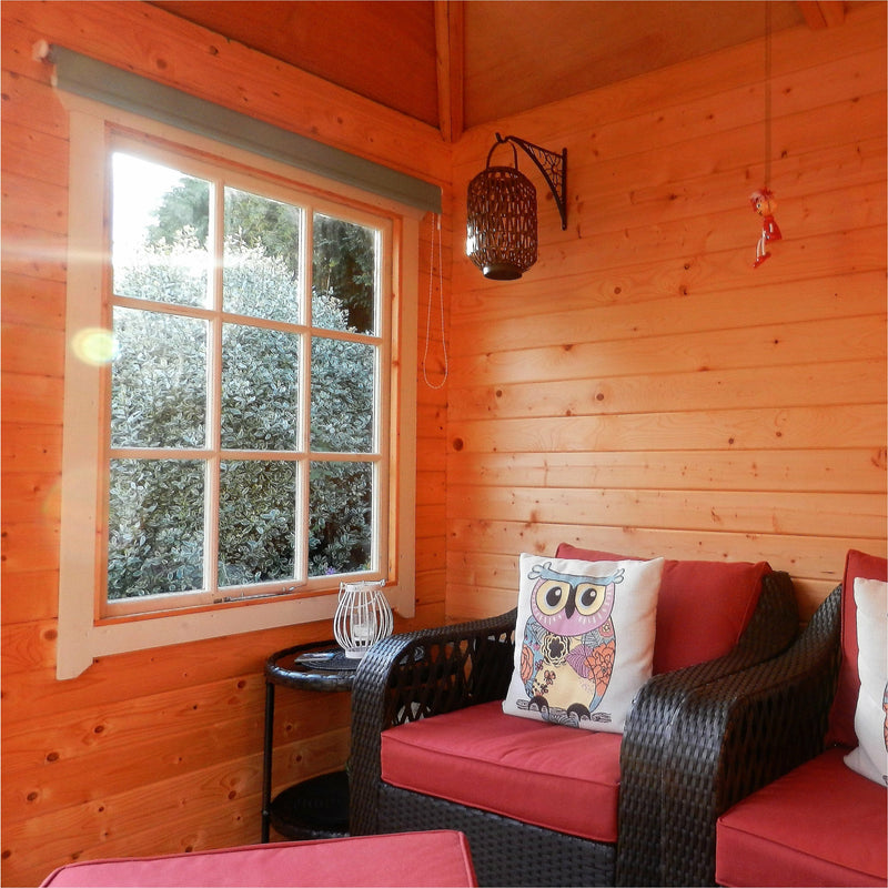 Shire Ardcastle 28mm Corner Log Cabin (10x10) ARDD1010L28-1AA - Outside Store