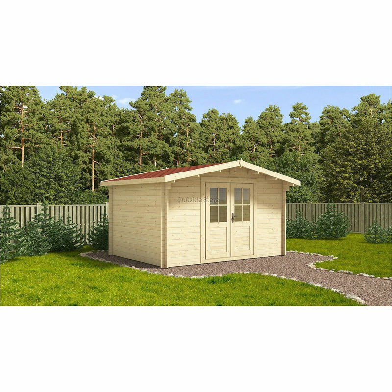 Eurowood (Eurovudas) Ascot Log Cabin 3x3m (10x10), 44mm - Outside Store