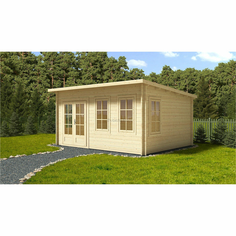 Eurowood (Eurovudas) Atlant Plus Log Cabin 5x4m (16x13), 44mm - Outside Store