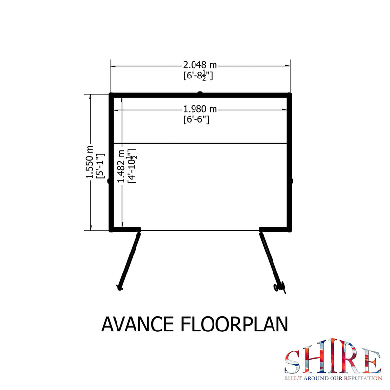 Shire Avance Summerhouse (7x5) AVAN0705DSL-1AA 5060437981919