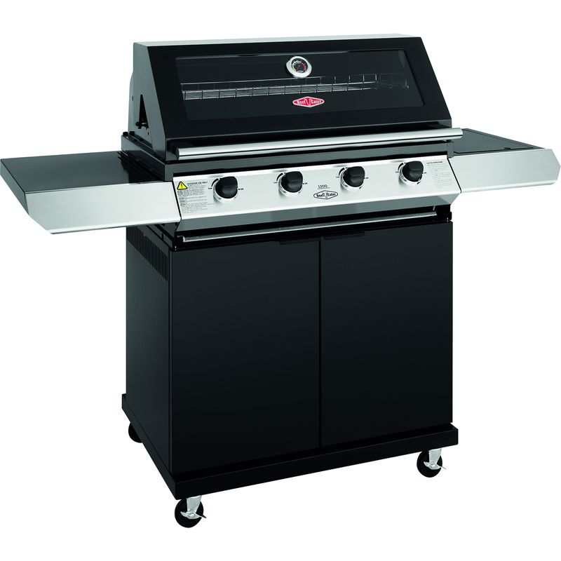 BeefEater 1200E 4 Burner BBQ & Side Burner Trolley (BMG1241BBE 5060569418208)