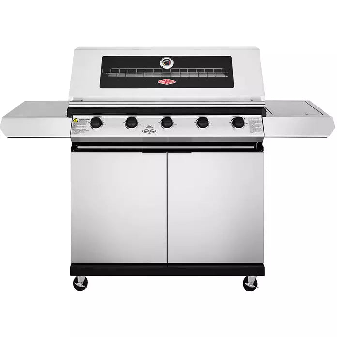 BeefEater 1200S 5 Burner BBQ & Side Burner Trolley (BMG1251SBE 5060569418246)