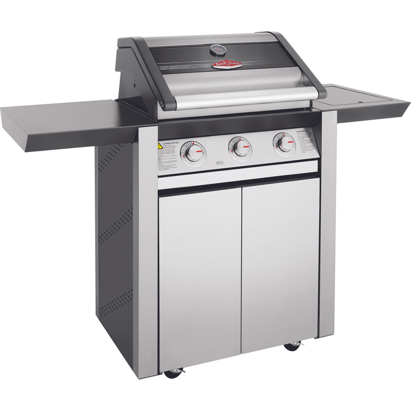 BeefEater 1600S Series - 3 Burner BBQ & Side Burner Trolley (BMG1631SBE 5060912591367)