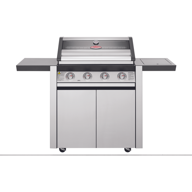 BeefEater 1600S Series - 4 Burner BBQ & Side Burner Trolley (BMG1641SBE 5060912591374)