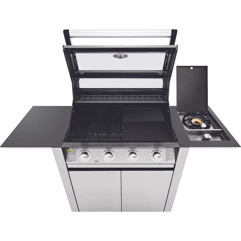 BeefEater 1600S Series - 4 Burner BBQ & Side Burner Trolley (BMG1641SBE 5060912591374)