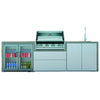 BeefEater Harmony 4 Burner ODK Double Fridge, Sink & Tap Pack c/w 1600S Series BBQ & Fridge (BOK44WG1600S 5060569416761)