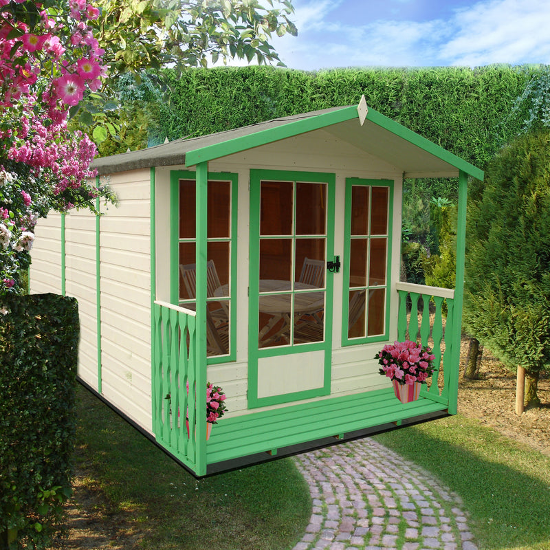 Shire Badminton Summerhouse (7x10) BADM0710DSL-1AA 5060211110184 - Outside Store